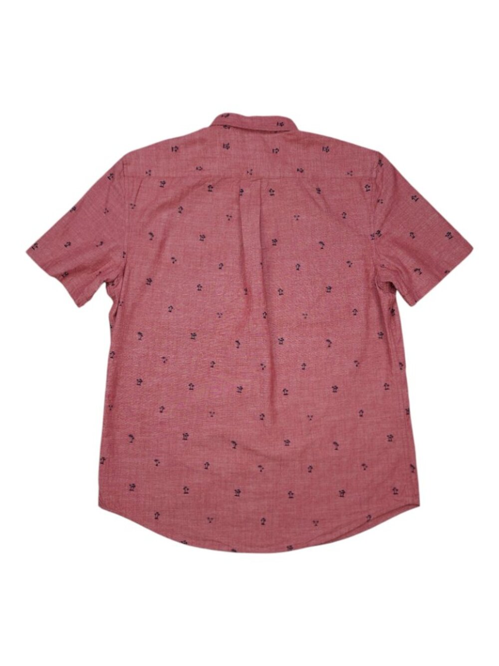 U.S. Polo Assn. Mens Red Short Sleeve Button-Down Shirt With Palm Tree Print Siz - Picture 2 of 9